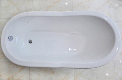 Magliezza Чугунная ванна Gracia Nero 170x76 (ножки хром) – фотография-3